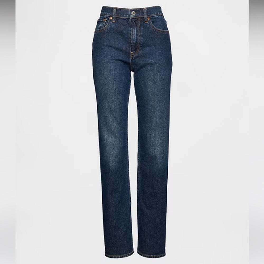 90’s Slim Straight Dark Wash Jeans Tall inseam